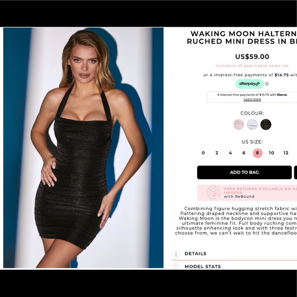 Oh Polly Black Halter Dress - Picture 1 of 3